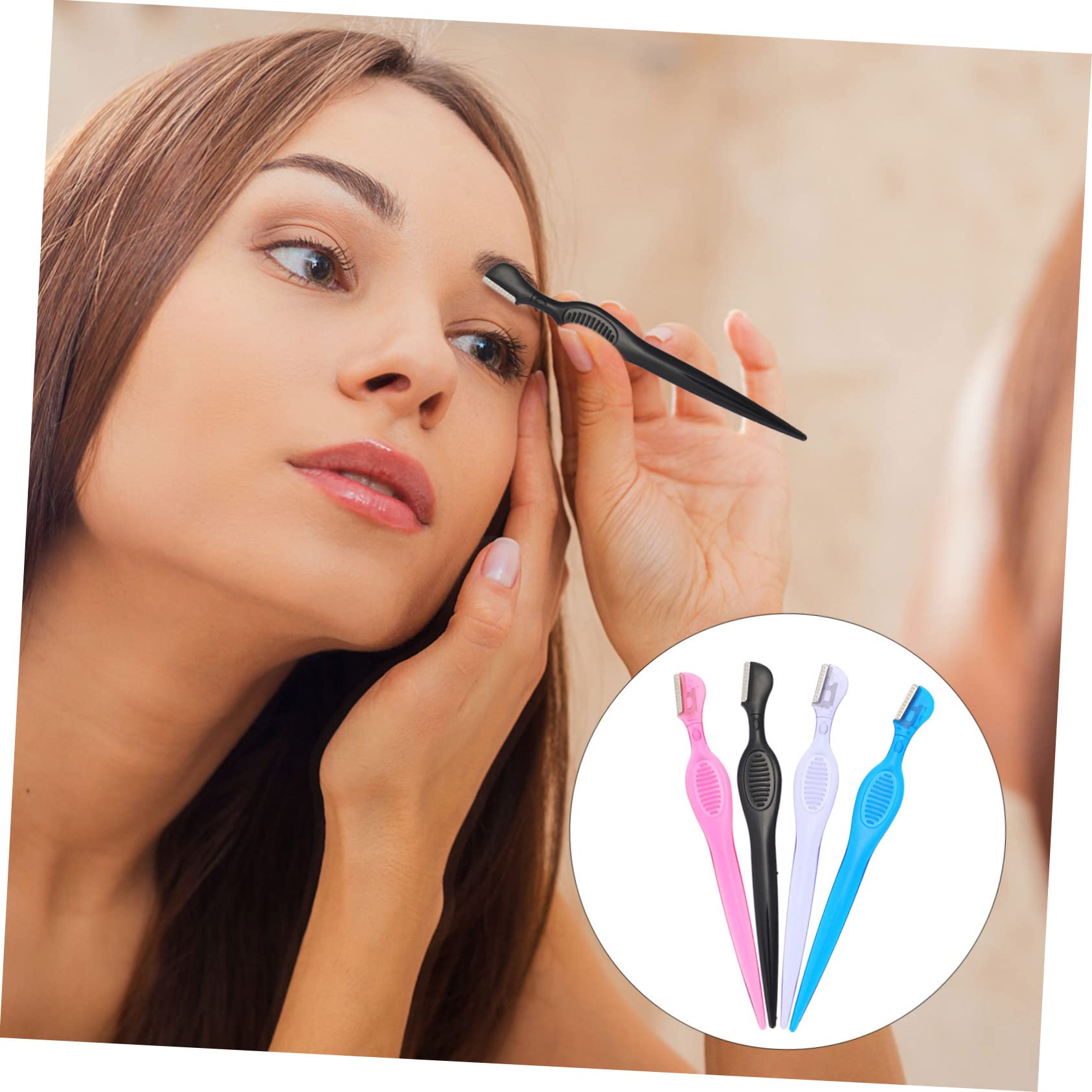MAGICLULU 72 Stk Augenbrauenschaber Dermaplaning-tool Augenbrauenentferner Augenbrauenformwerkzeug Mehrzweck-gesichtstrimmer Augenbrauenblätter Rasierzeug Edelstahlklinge Kosmetik Rasierer