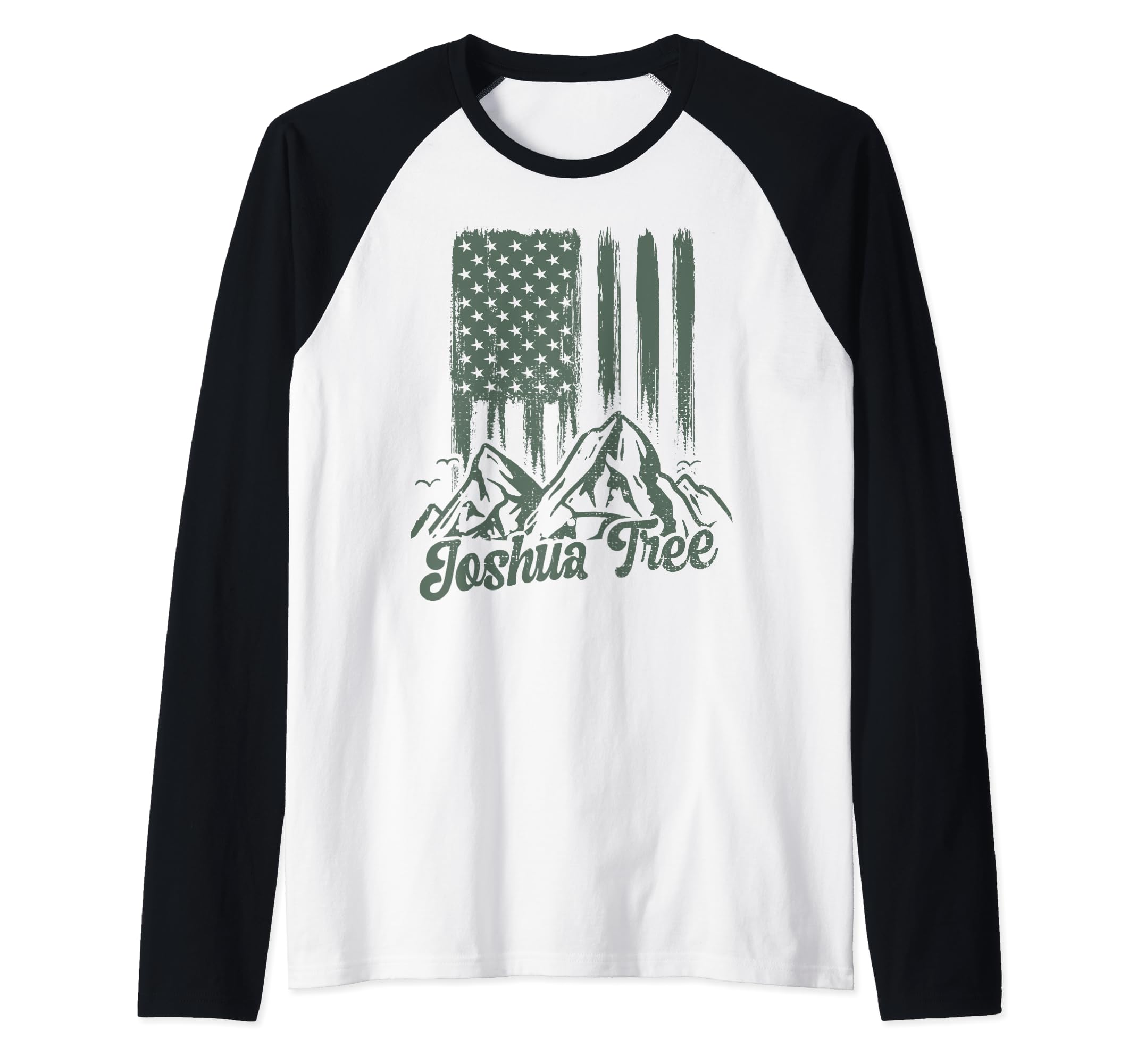 Retro Joshua Tree National Park US Vintage Joshua Tree Raglan Baseball Tee