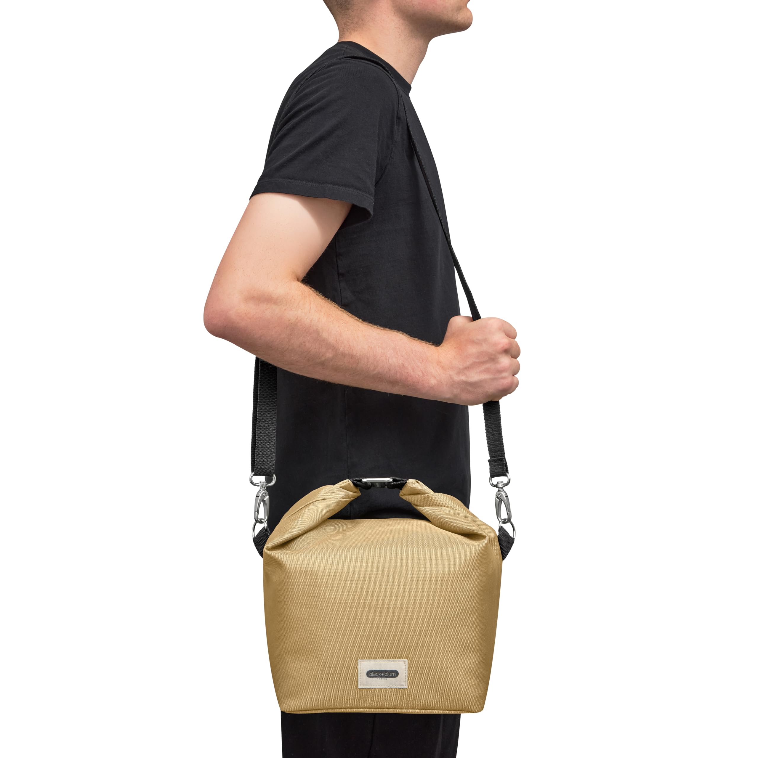 Black+Blum - Lonchera aislada de 10 L, bolsa térmica reciclada con correa para el hombro, enfriador térmico a prueba de fugas para mujeres, hombres y niños, transportador de comida reutilizable, sin