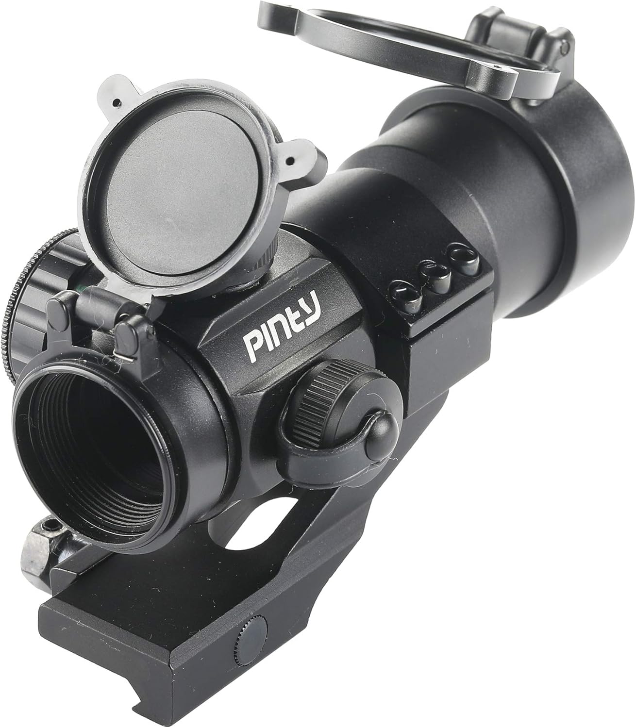 Pinty 1x30 4 MOA Red Green Dot Tactical Reflex Sight with Picatinny Cantilever Mount Black, Khaki (Black) : Sports & Outdoors