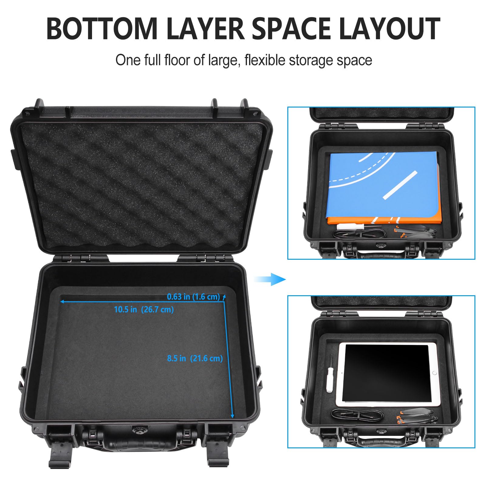 FPVtosky Custodia per DJI Mini 4 Pro I Compatto I Doppio Strato I Impermeabile - Custodia per DJI Mini 4 Pro Fly More Combo Kit, Accessori per la custodia del drone