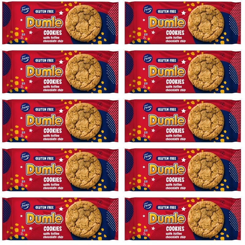 Fazer Dumle GlutenFree Cookies 10 Packungen von 140 g 49 Unzen