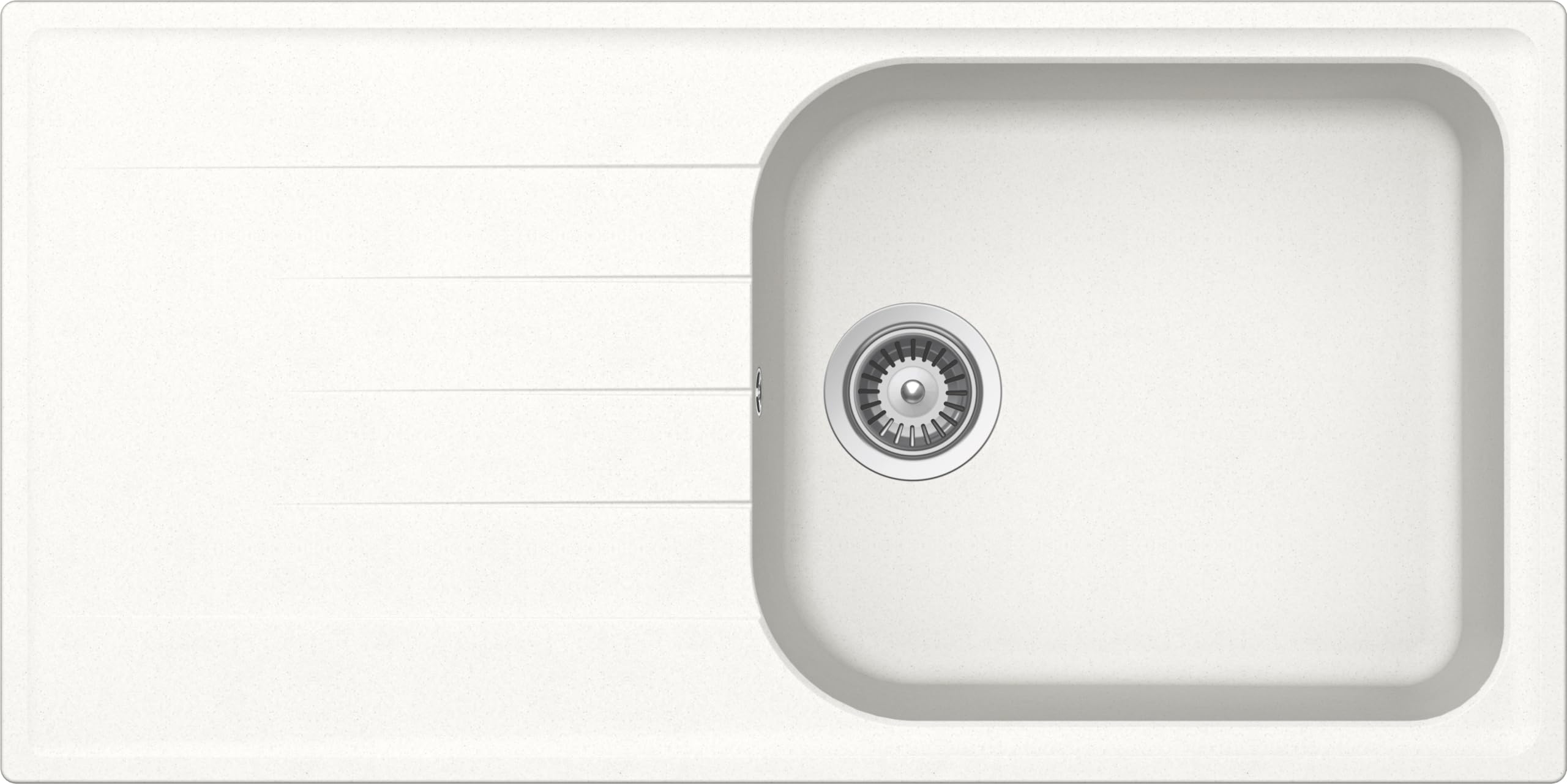 SCHOCK - Lavello Cucina Lithos D100L 1 Vasca Large con Gocciolatoio