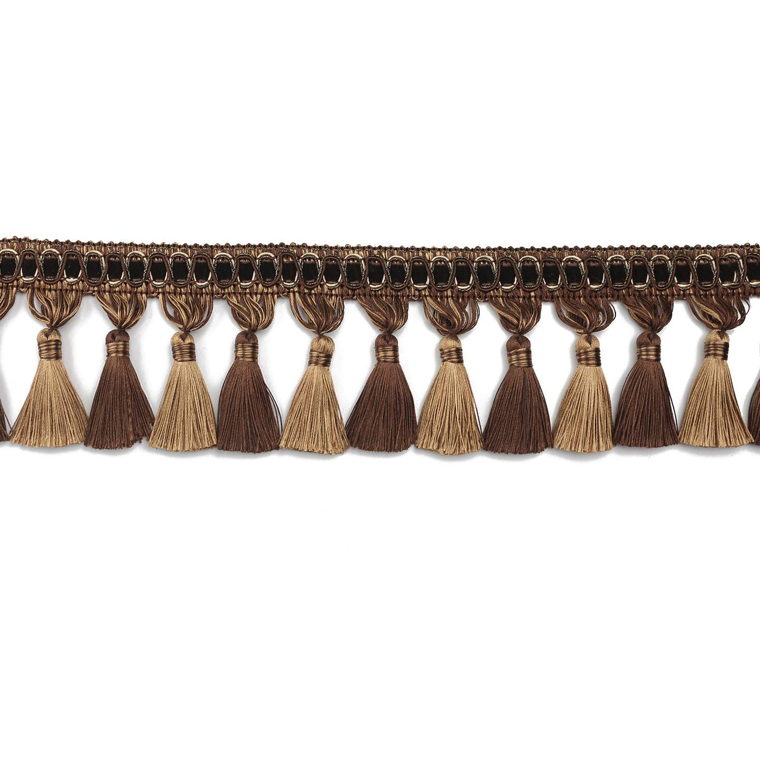 Frange con nappe fatte a mano, 10 cm, diametro 10 cm, per lavori a maglia a mano, per decorazioni fai da te, decorazione per la casa, colore: caffè scuro