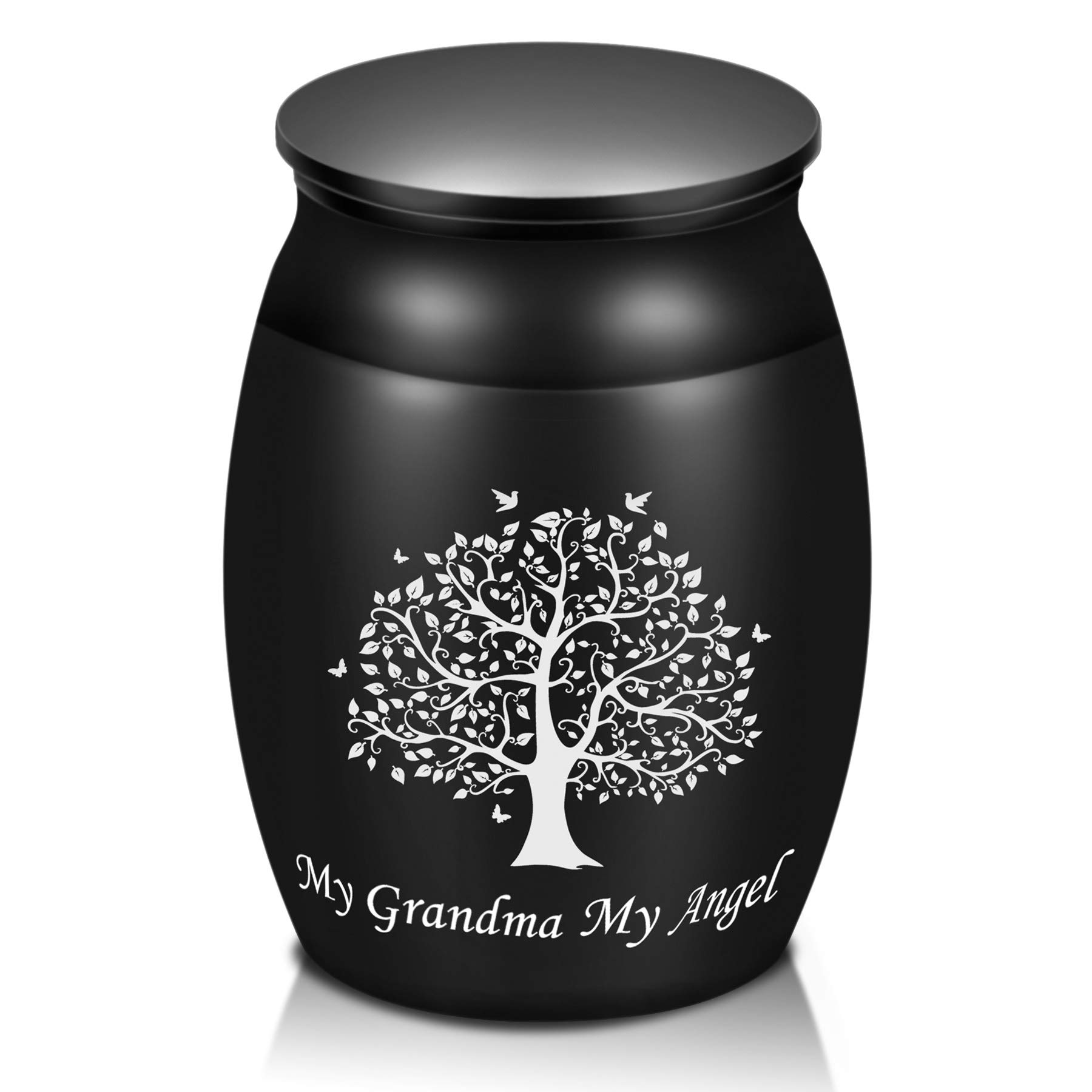 Urns for Grandma Ashes, 1.6“ High Small Cremation Urn for Funeral, Tree of Life Decorative Urns, Handcrafted Keepsake Urn for Family for Sharing, A Peaceful Classic Mini Urn to Honor Your Loved