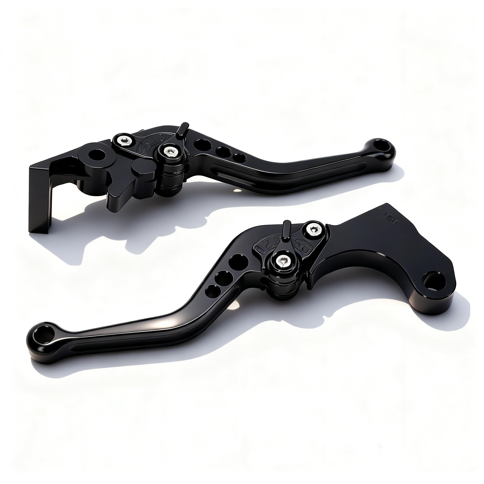 ANGGREK Leve Frizione e Freno Corte Regolabili Compatibili con CMX1100 CM1100 Africa Twin 2021-2025 Coppia Nero