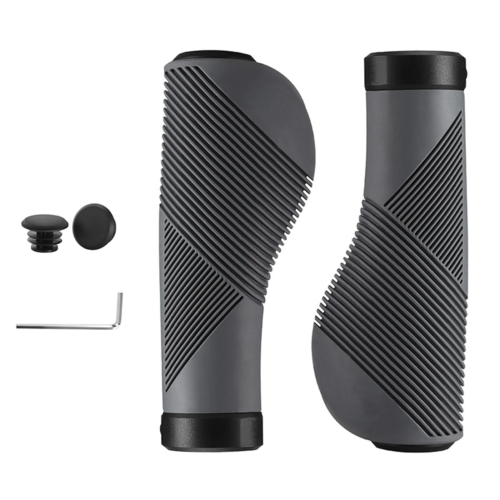 Elnwnnkc Durability Bicycles Handlebars Cover Nonslip Shocked Absorbing Fish Gills Texture Universals Various Weather Conditions Ergonomic Bicycles Hand Grip
