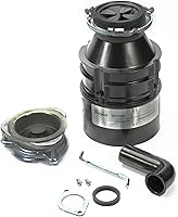 Whirlpool GC1000XE 1/3 HP Continuous Feed Garbage Disposal - Black Jam-Resistant In-Sink Disposer