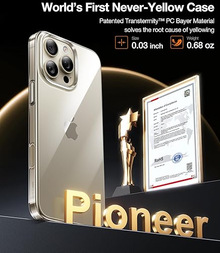 Miniatura 2 de TORRAS Funda delgada para iPhone 16 Pro, ultrafina para iPhone 16 Pro, funda ligera mate antiarañazos dura de policarbonato para iPhone 16Pro de 6.3