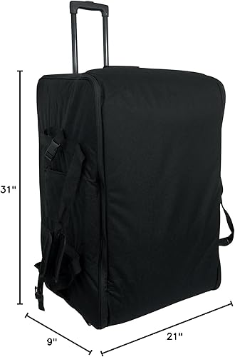 Miniatura 10 de Rockville SB15 v2 Bolsa de viaje con ruedas para la mayoría de altavoces DJ PA de 15" y soportes