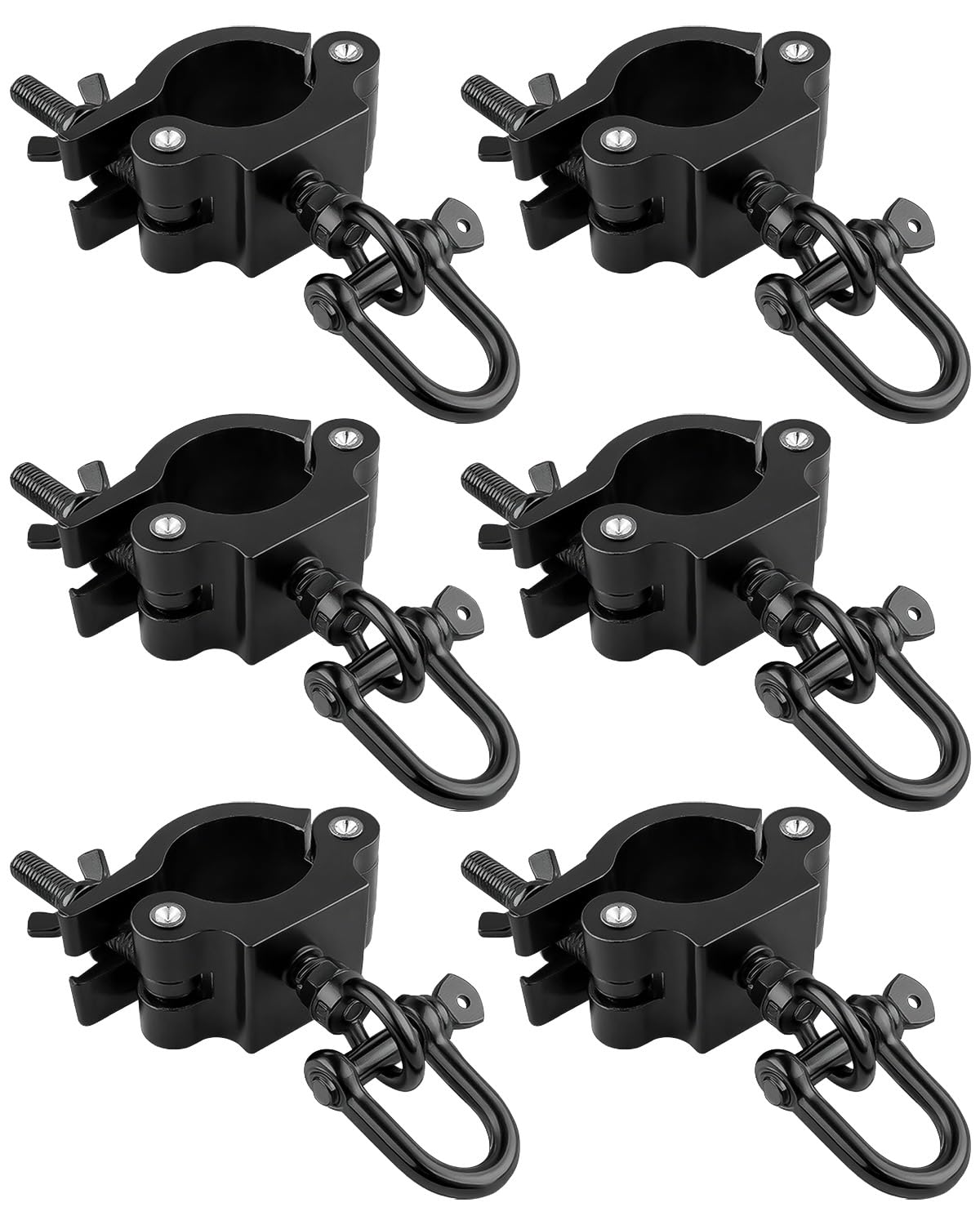 Photo 1 of 6 Pcs Wider Stage Truss Clamp, 2In O-Clamp Stage Lights Mounting