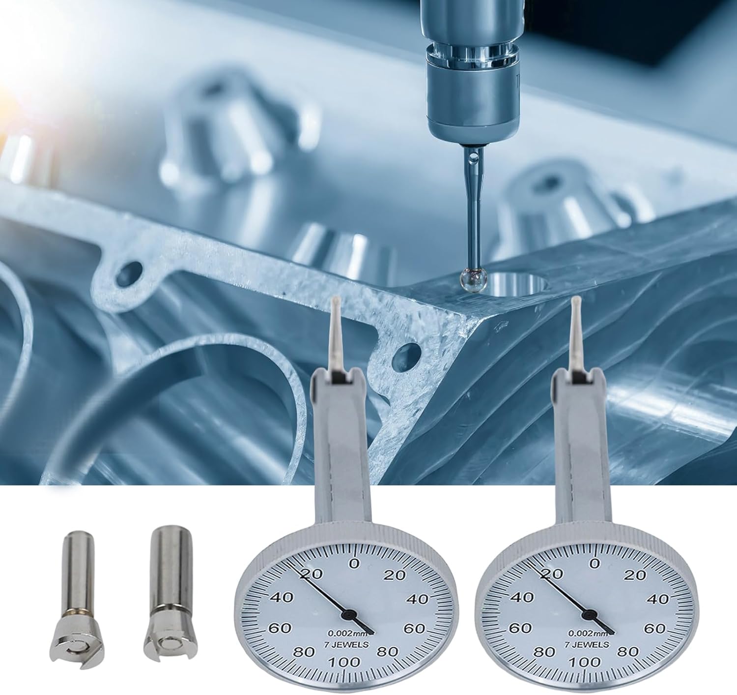 Stainless Gauges 0.2mm/0.8mm Measuring Ranges for Mechanical Engineering Flatness Testing Measurement Tool Industrial Test