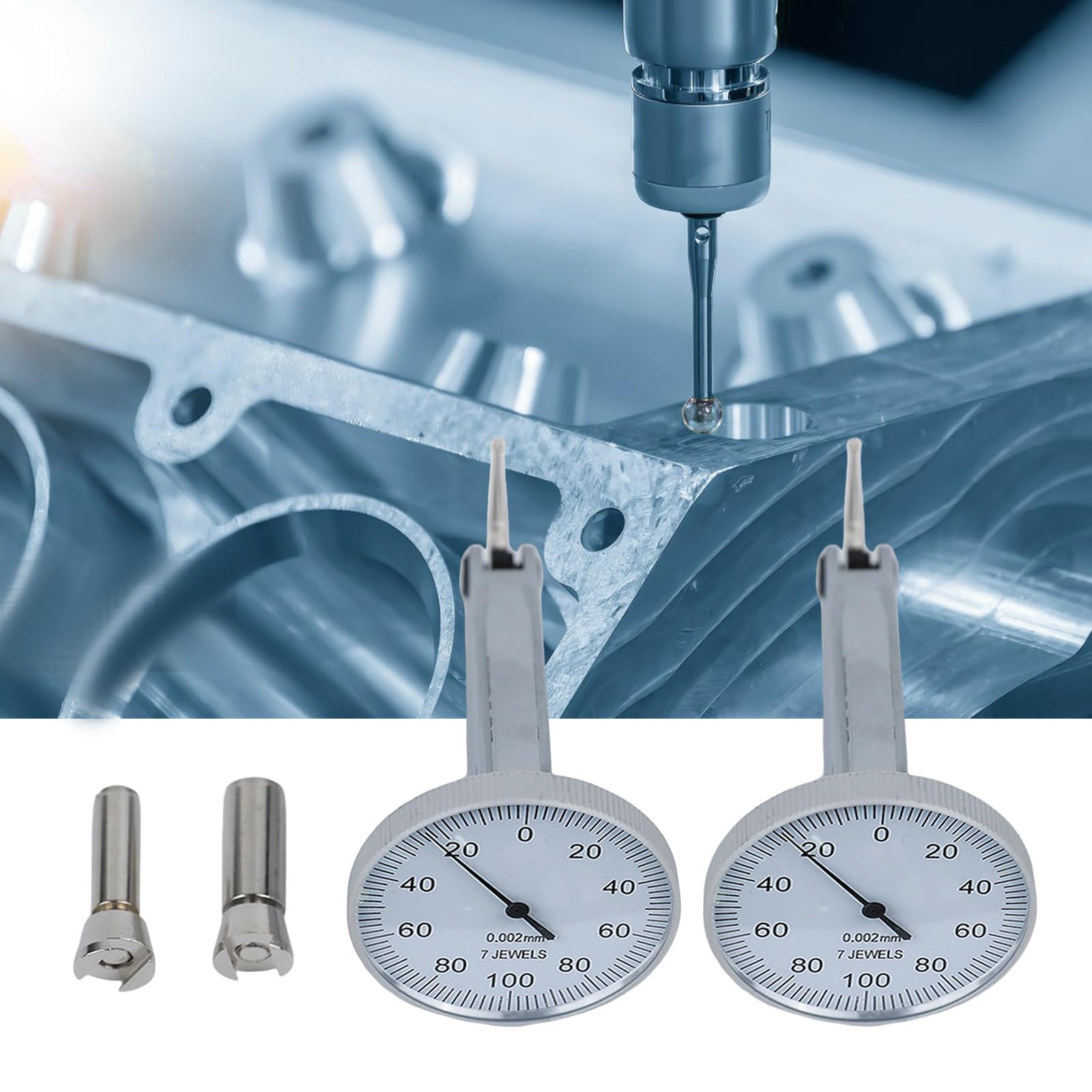 0.2mm/0.8mm Ranges Professional Indicators Set Precisions Stainless Parallelism Measurement Device For Workshop Use