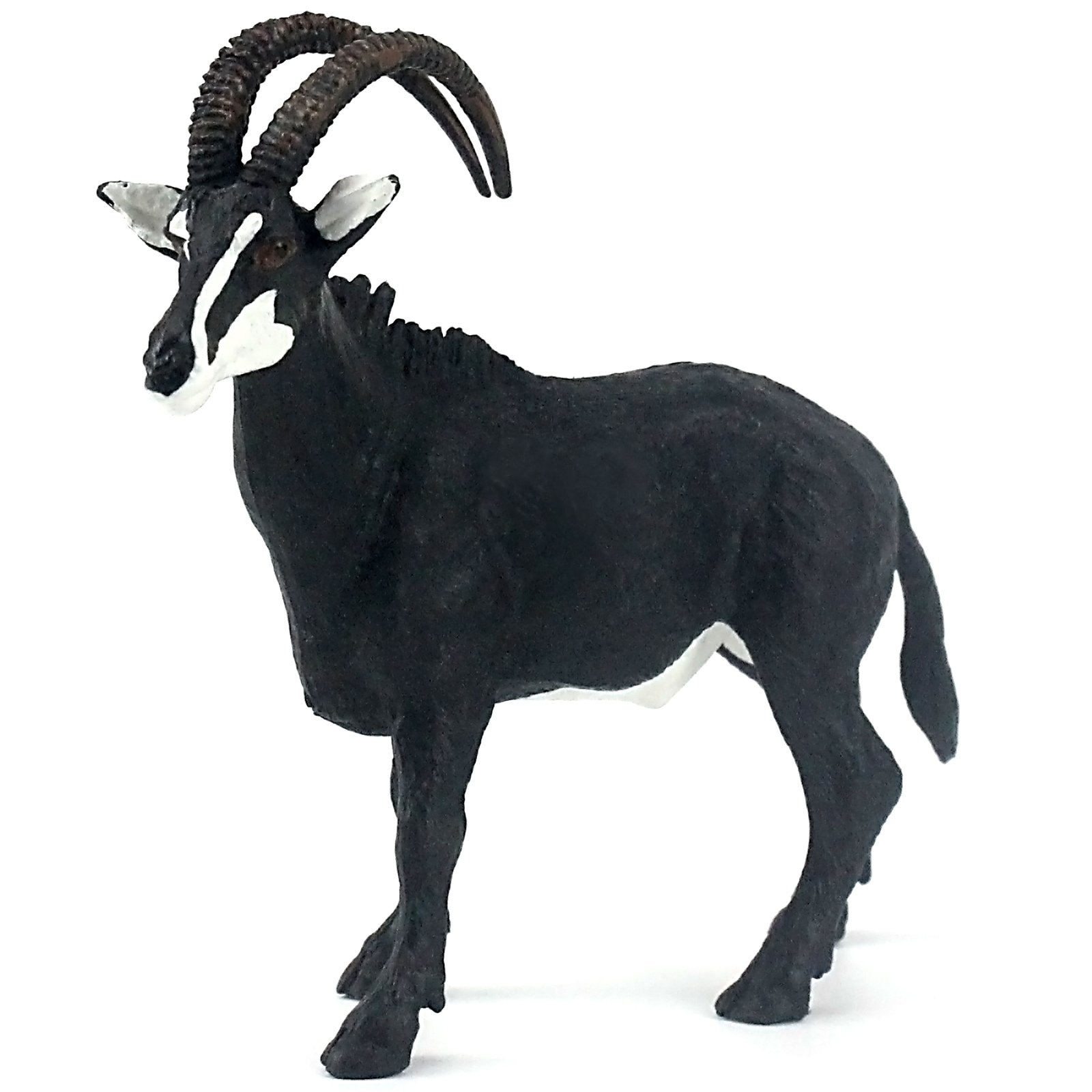 FUNSHOWCASE African Jungle Animals Sable Antelope Toy Figure Realistic Plastic Figurine Height 4-inch