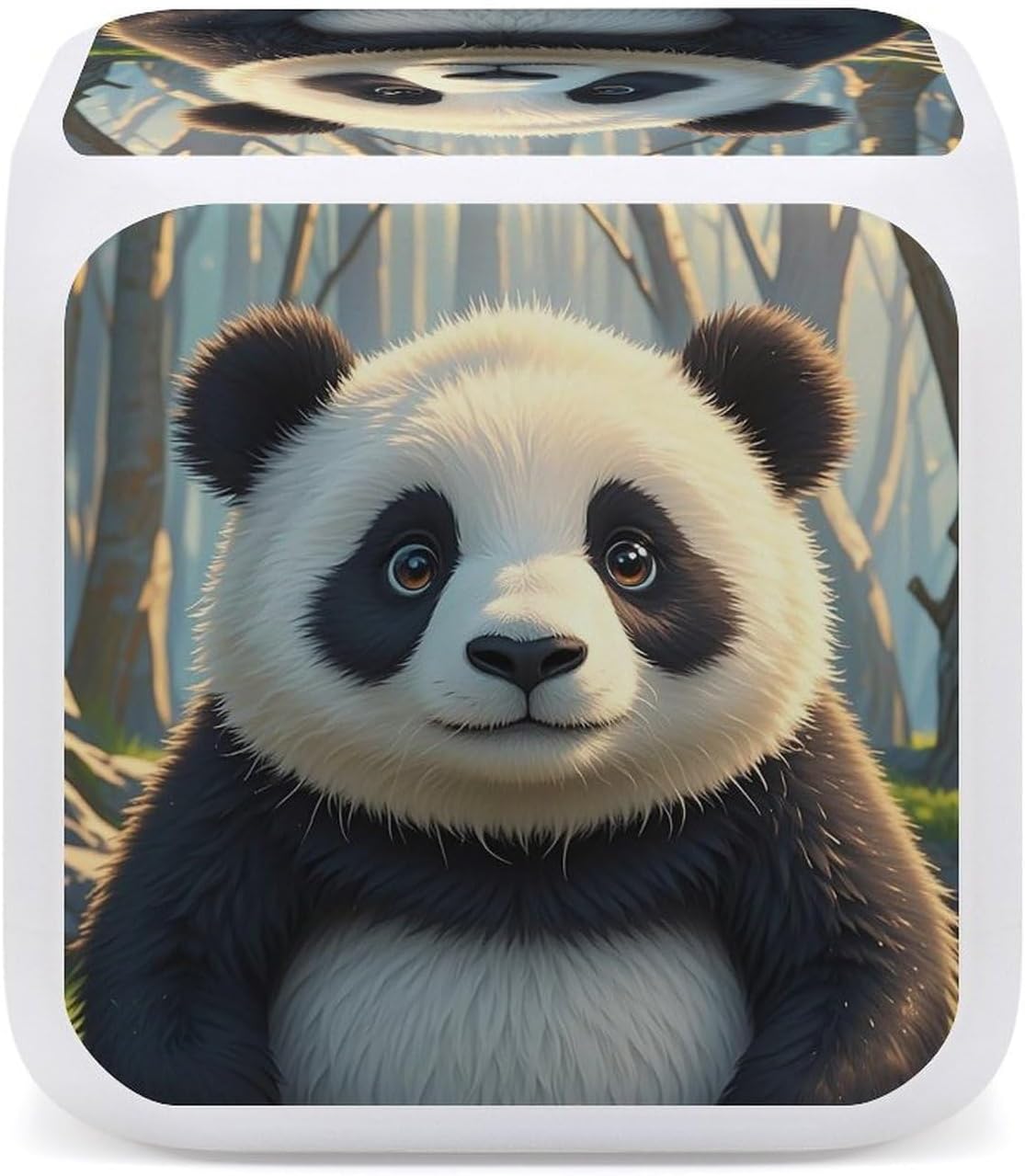 Anime PandaAlarm Clock LED Digital Clock Battery Operated Desk Clocks Modern Design Nightlight Daylight 7 Colors for Bedrooms Living Room Kitchen image 4