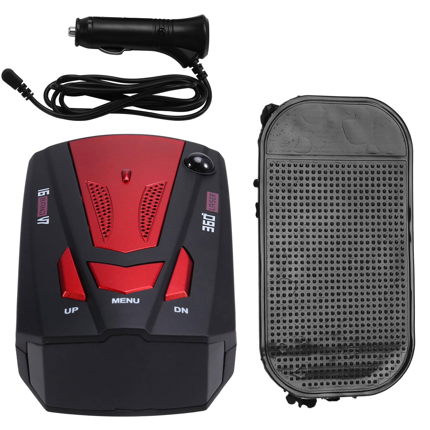 Kioball Radarwarner für Autos  Automatischer 360-Grad-Stadt-/Autobahnmodus  Sprachansage  Fahrhilfen für Autos