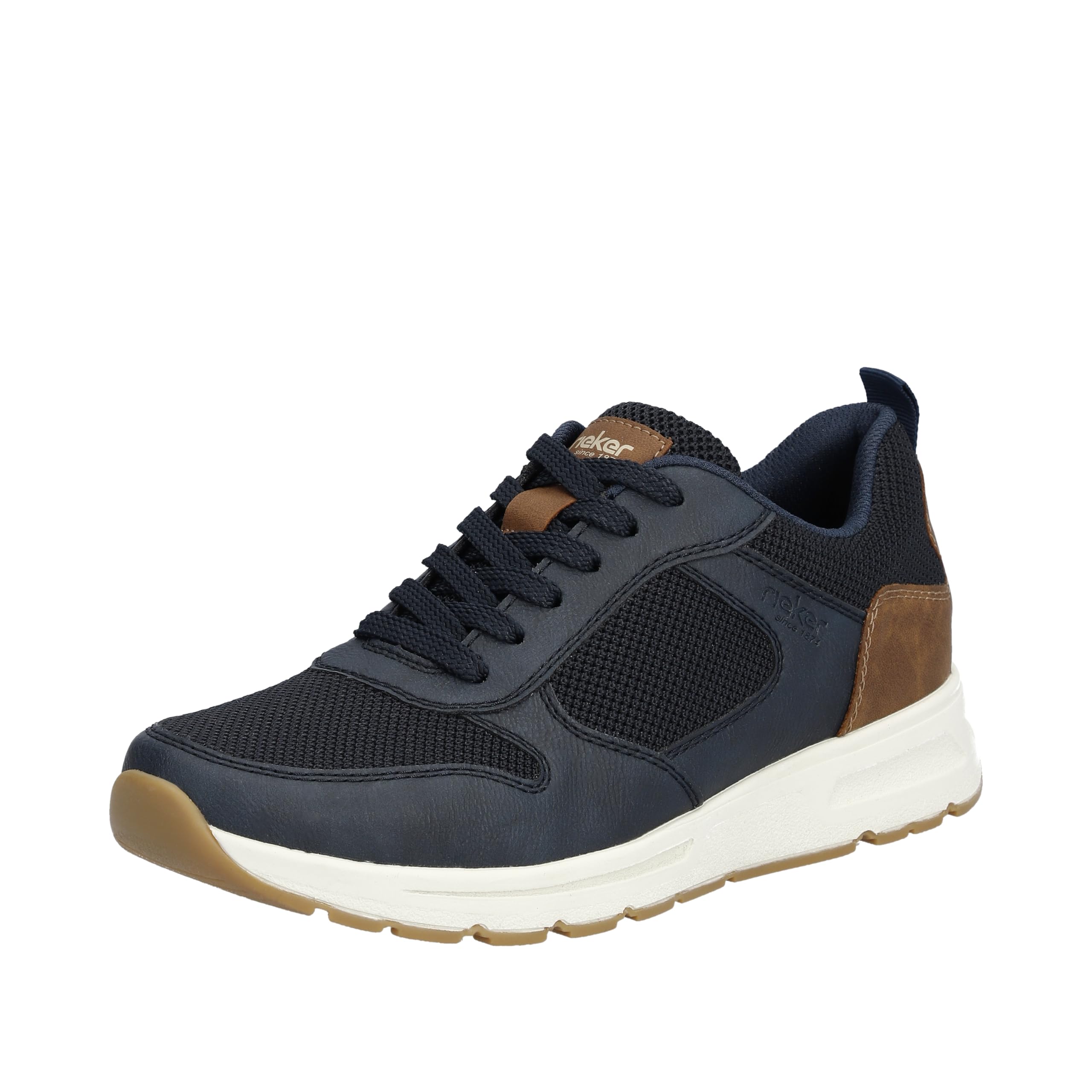 Rieker Men's B0700 Lace-Up Shoes, Blue, 8 UK