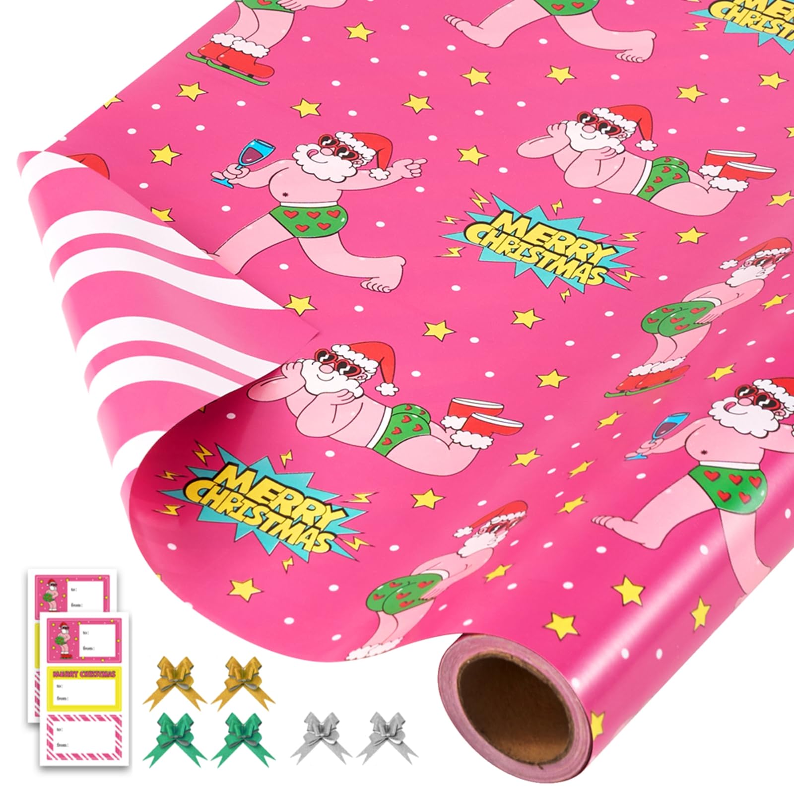 Cartoon Roll Wrapping Paper Happy Birthday Moon Gift Wrapping Paper