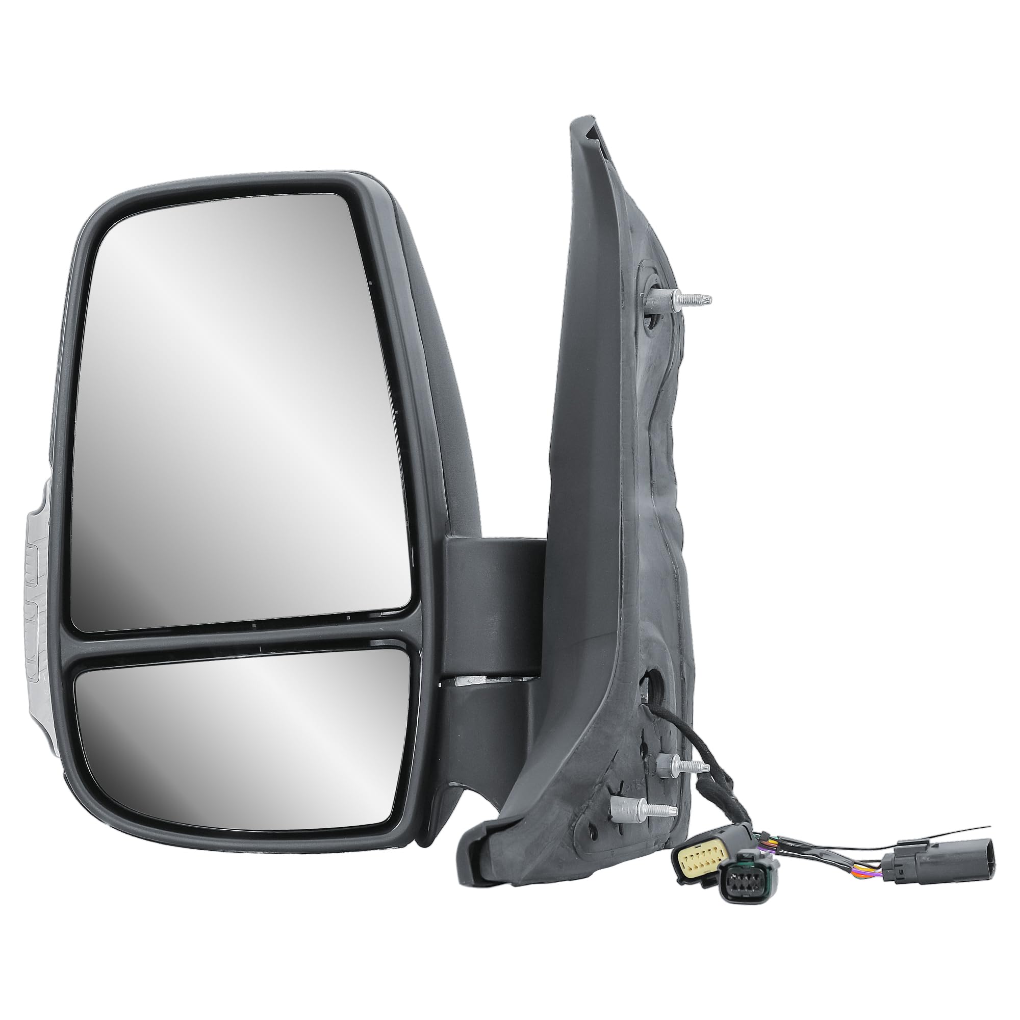 Specchietto retrovisore sinistro manuale non riscaldato con lampeggiante per Ford Transit V363 2014-2024