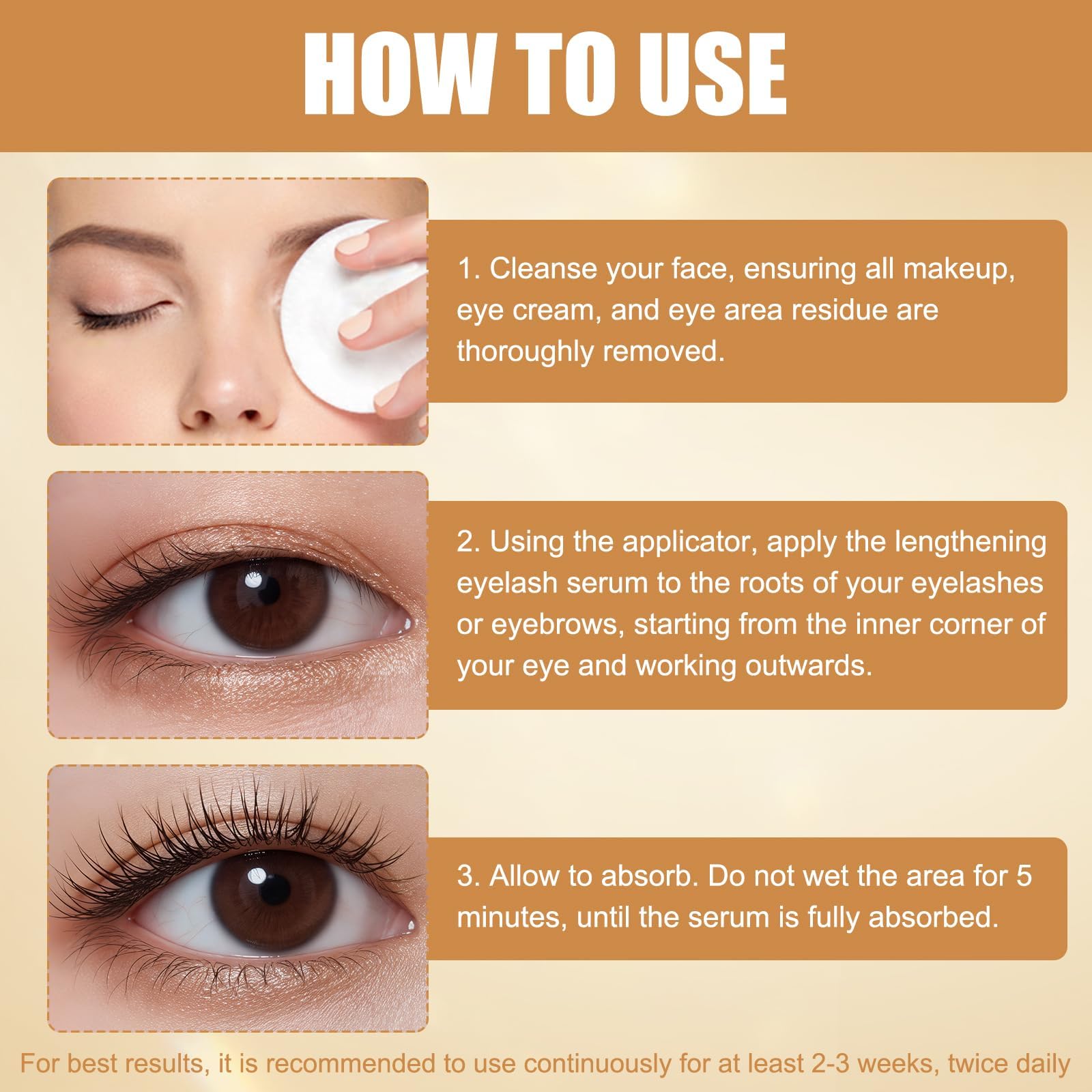 2 sztuki serum do rzęs, składniki odżywcze, niedrażniące, odżywia rzęsy, wspomaga wzrost, nadaje się do różnych gatunków skóry (4 ml)
