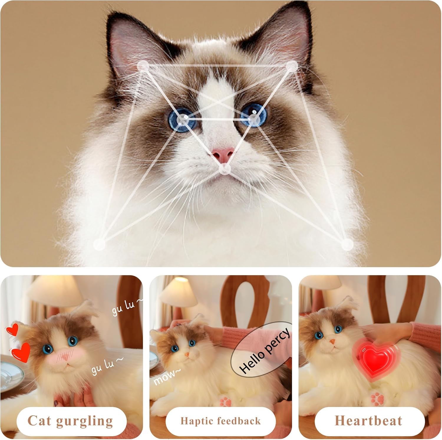 Chongker Gatos robots de acompañamiento interactivos — view 2