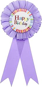 PATIKIL "IT'S MY BIRTHDAY" Ribbon Badge Pin - Red Satin Fabric Award
