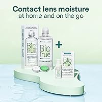Vista 7 de Biotrue Hydration Plus solución para lentes de contacto con estuche, solución multiusos para lentes blandas, hidrata con hialuronano, limpia, aclara