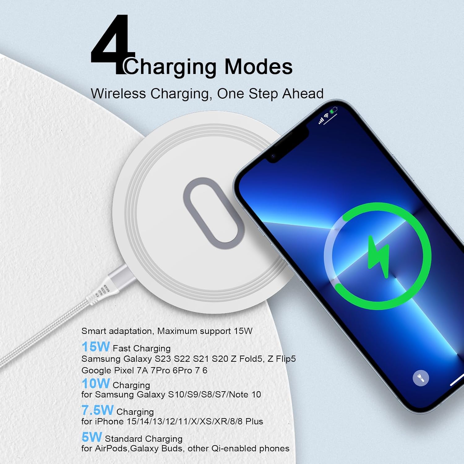 Samsung Galaxy One Plus Wireless Charger Support Fast Wireless - Main Image