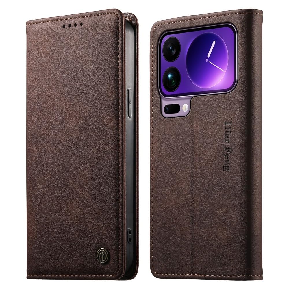 Étui Xiaomi Redmi Note 14 Pro 4G housse portefeuille cuir magnétique
