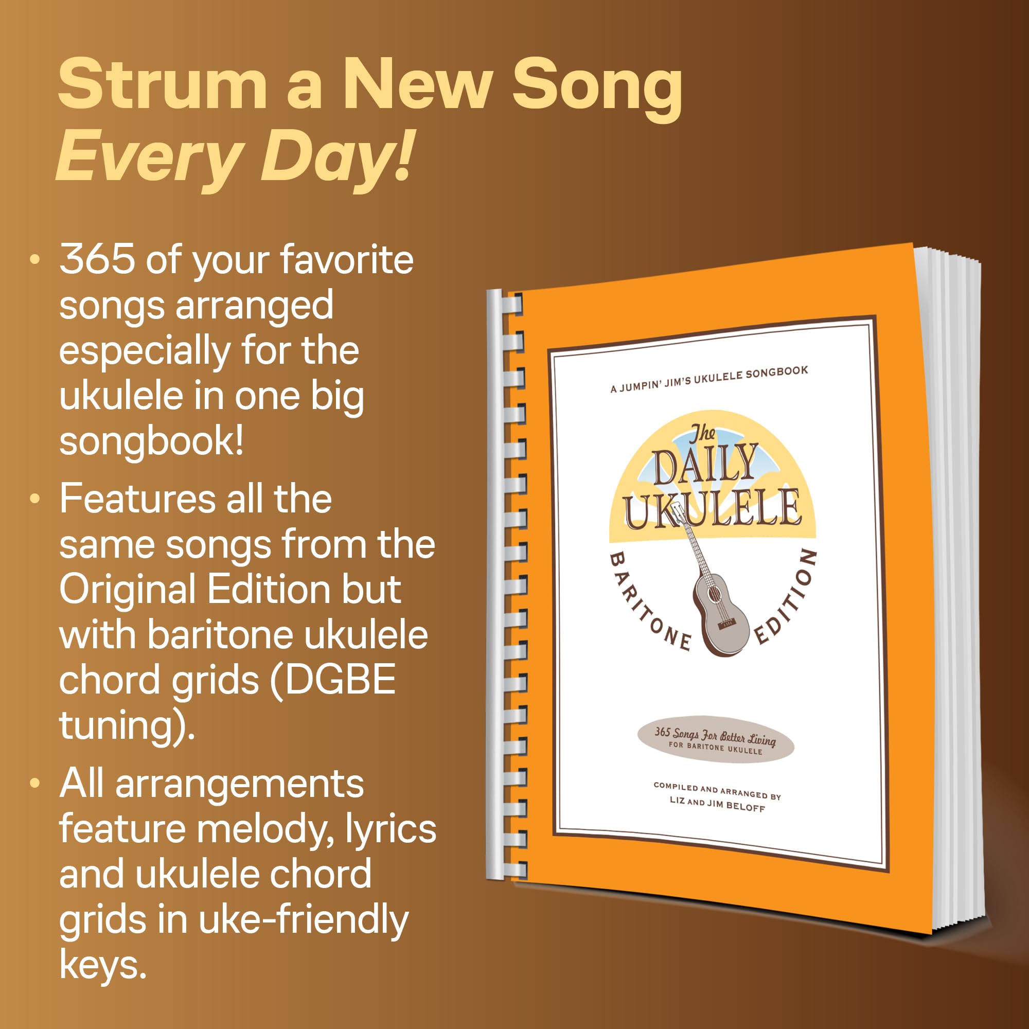 The Daily Ukulele: Baritone Edition (Jumpin' Jim's Ukulele Songbook)