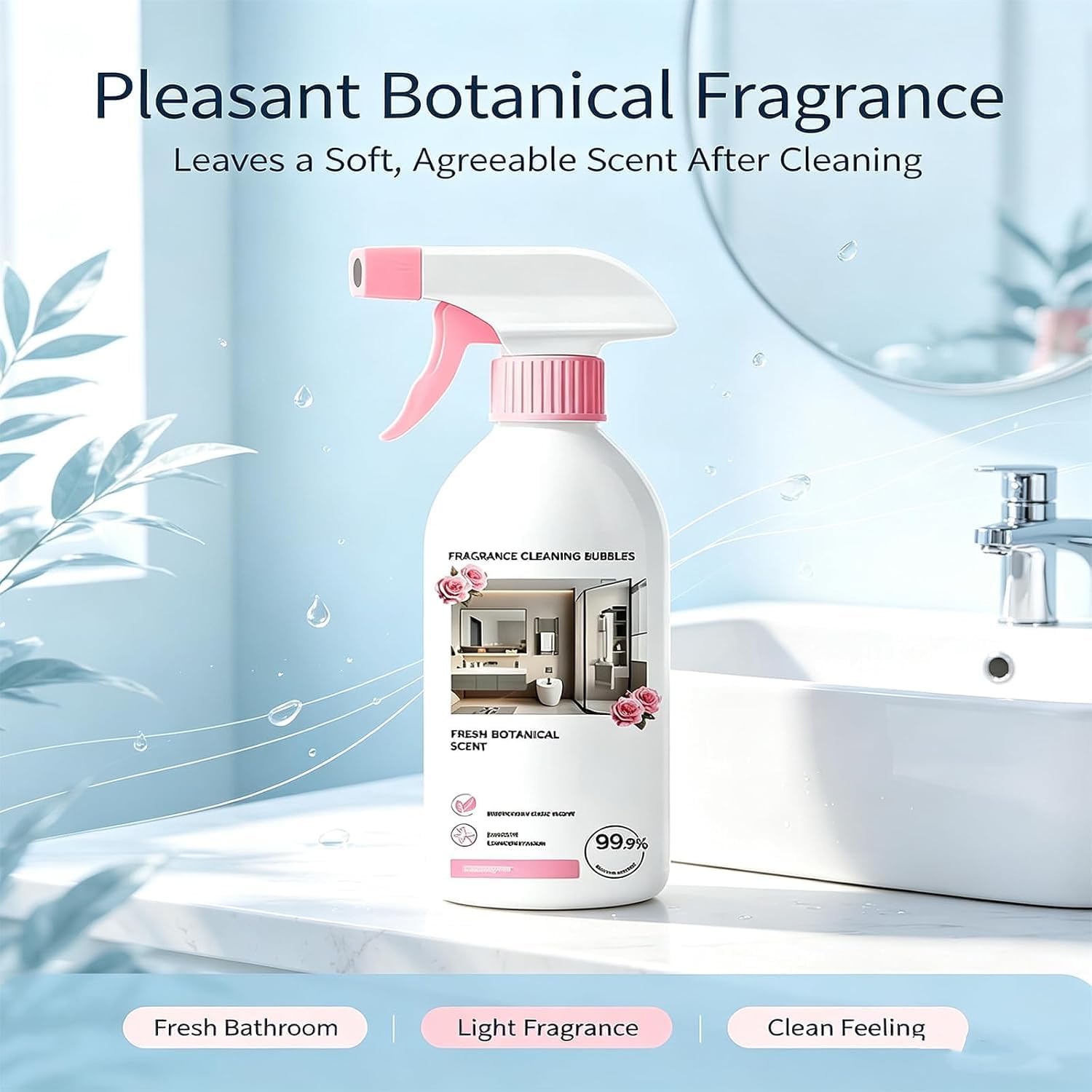 Multi-purpose Bathroom Cleaner Spray, Descaler Foam Spray