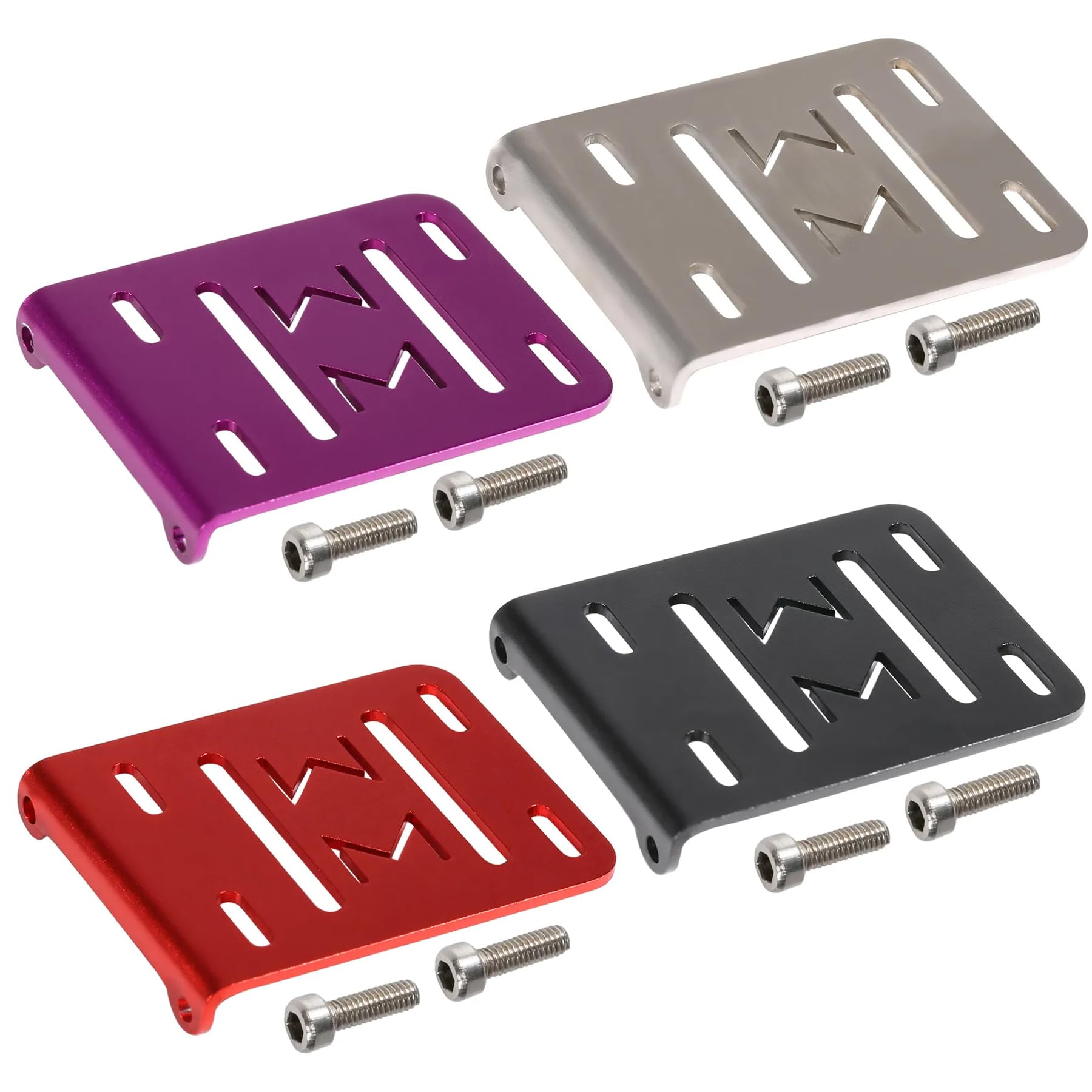 AMK 1/10 Transmission CNC Aluminum Accessory Tray Electronic Battery ESC Holder for 2Low Transmission 1/10 RC Crawler Comp Builds LCG Chassis Upgrades Accessories (1/10 Electronic Tray Black)