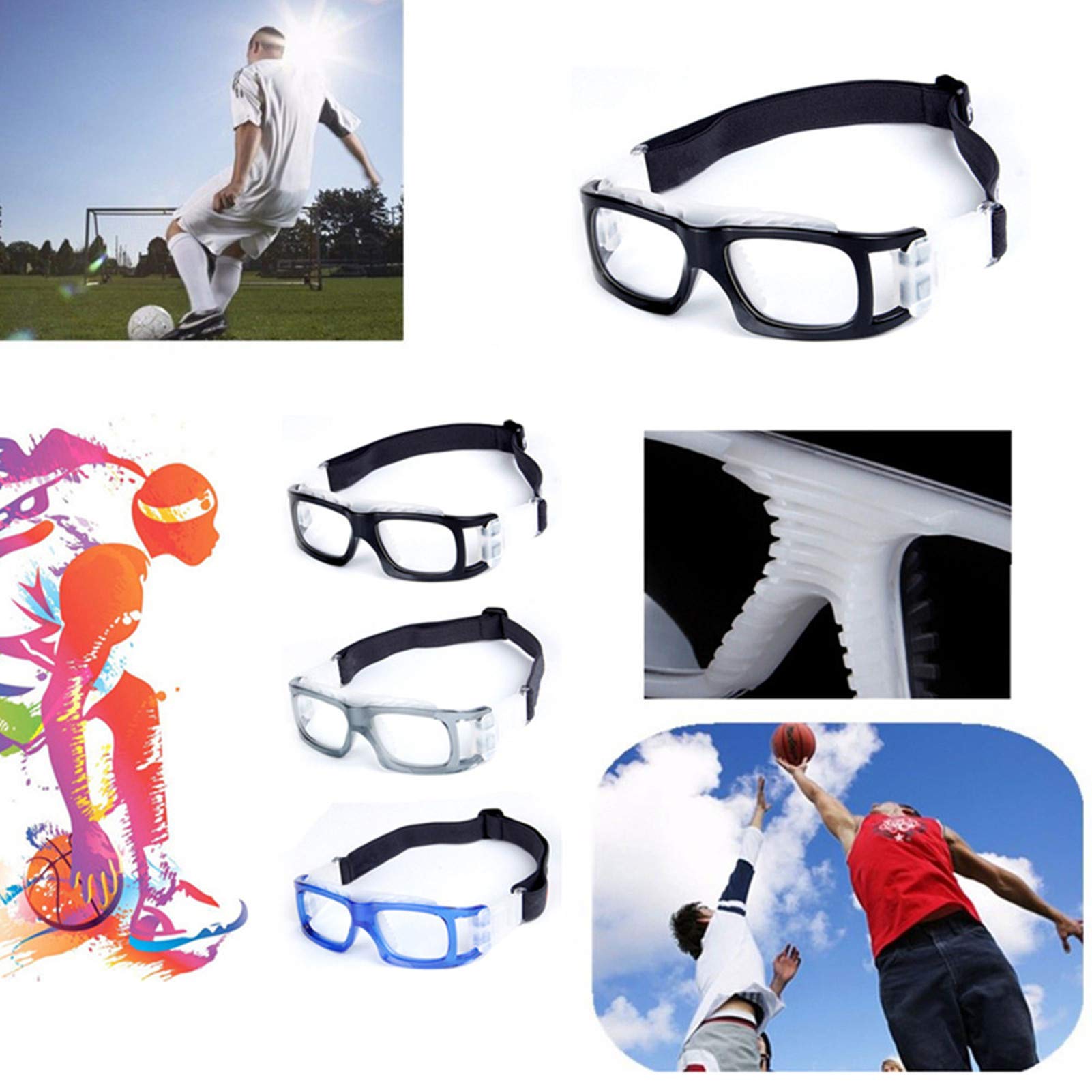 Sportbrille, Anti-Beschlag, Basketball, Dribbling, Schutzbrille für Männer und Frauen, Fußball, Tennis, Schlägerball, Brillen
