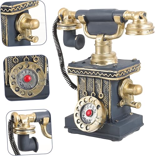 Miniatura 8 de Adorno de teléfono de estilo europeo Característica de decoración rosa pequeña con falso modelo de teléfono en miniatura mini adornos de casa