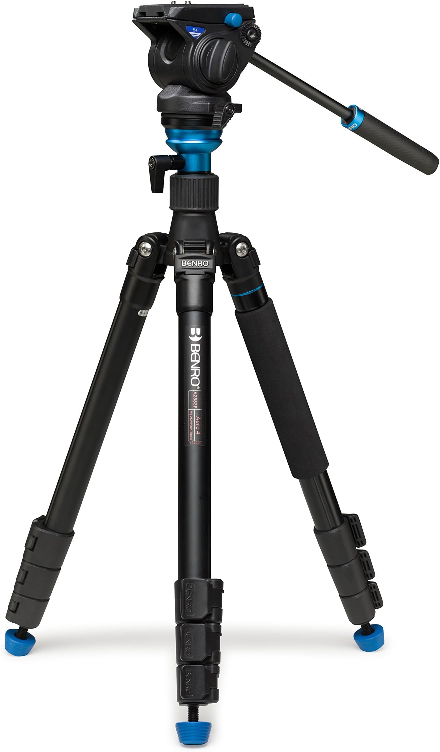 Benro Aero4 Video Tripod Kit Flip Lock with S4 head