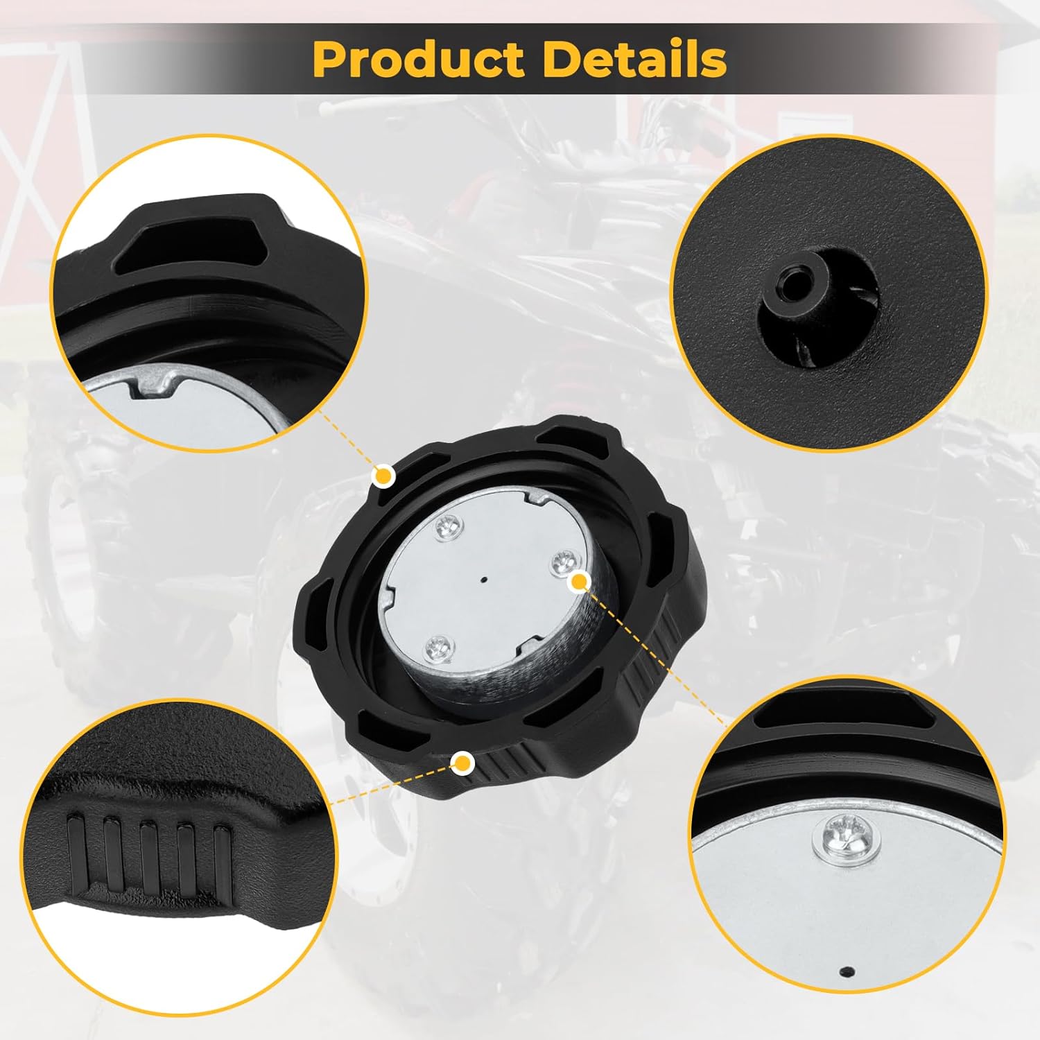 M MATI Gas Cap Fuel Tank Cap Fuel Cap for Yamaha Big Bear 250 350 400 Grizzly 350 400 450 600 660 5KM-24610-00-00 5MV-24610-00-00 1UY-24610-00-00