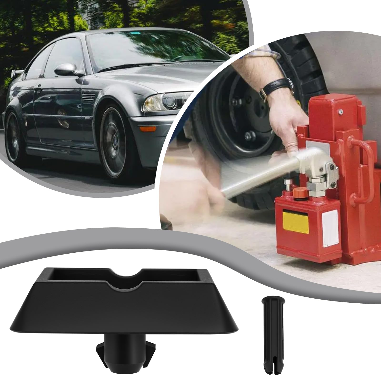 Lot de 2 Supports de Cric de Voiture Coussinets de Levage Pièces de Rechange 51717001650 51718204244 Compatible avec BMW E46 E63 E64 E65 E66 E67 E83 E84
