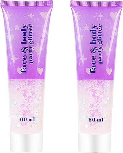 Brillantina gruesa y fina mezclada con gel para cantantes, conciertos, rave, fiesta, maquillaje, secado rápido, de larga duración, lentejuelas