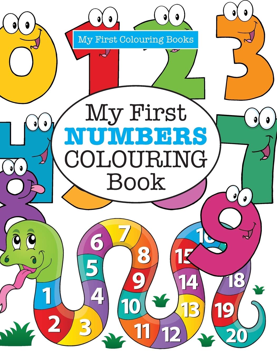 My First NUMBERS Colouring Book ( Crazy Colouring For Kids)-Eliz