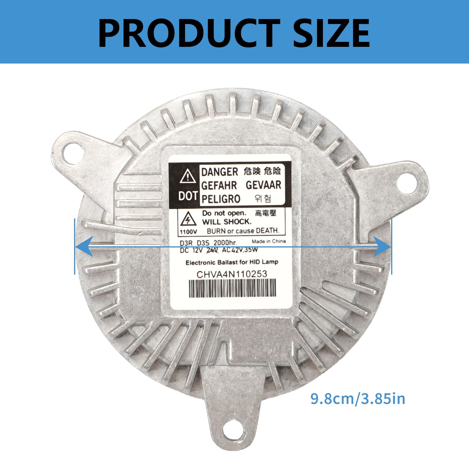 GNXFixt Module D3S Xenon HID Ballast for 2014-2019 Durango; 2014-2015 Camaro; 2016-2018 Malibu; 2014-2019 Impala 68224607AB 22941301 22860334