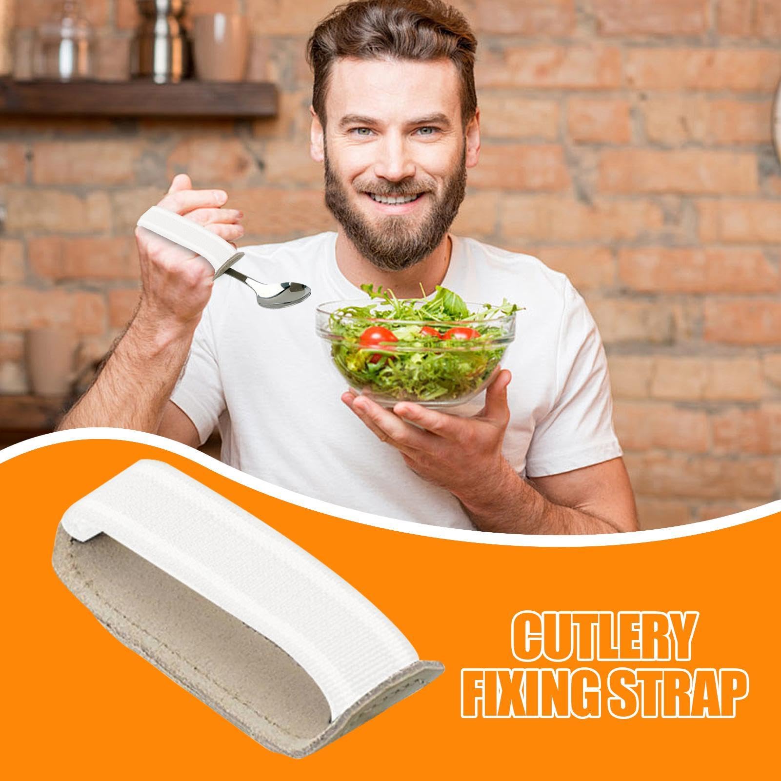Correas para puños para cubiertos, puños para utensilios | Puño elástico para sujetar cubiertos,Manguito de ayuda para comer portátil, ayuda para escribir, cubiertos, agarre fácil para personas mayore