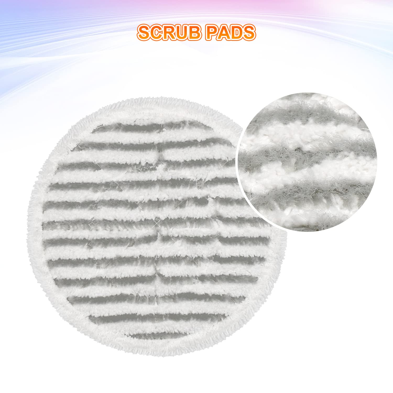Paquete de 6 almohadillas de repuesto para mopa de vapor Shark S7000AMZ S7001 S7001TGT S7000 Series S7000, almohadillas de microfibra y reutilizables para fregona Shark Steam & Scrub todo en uno para