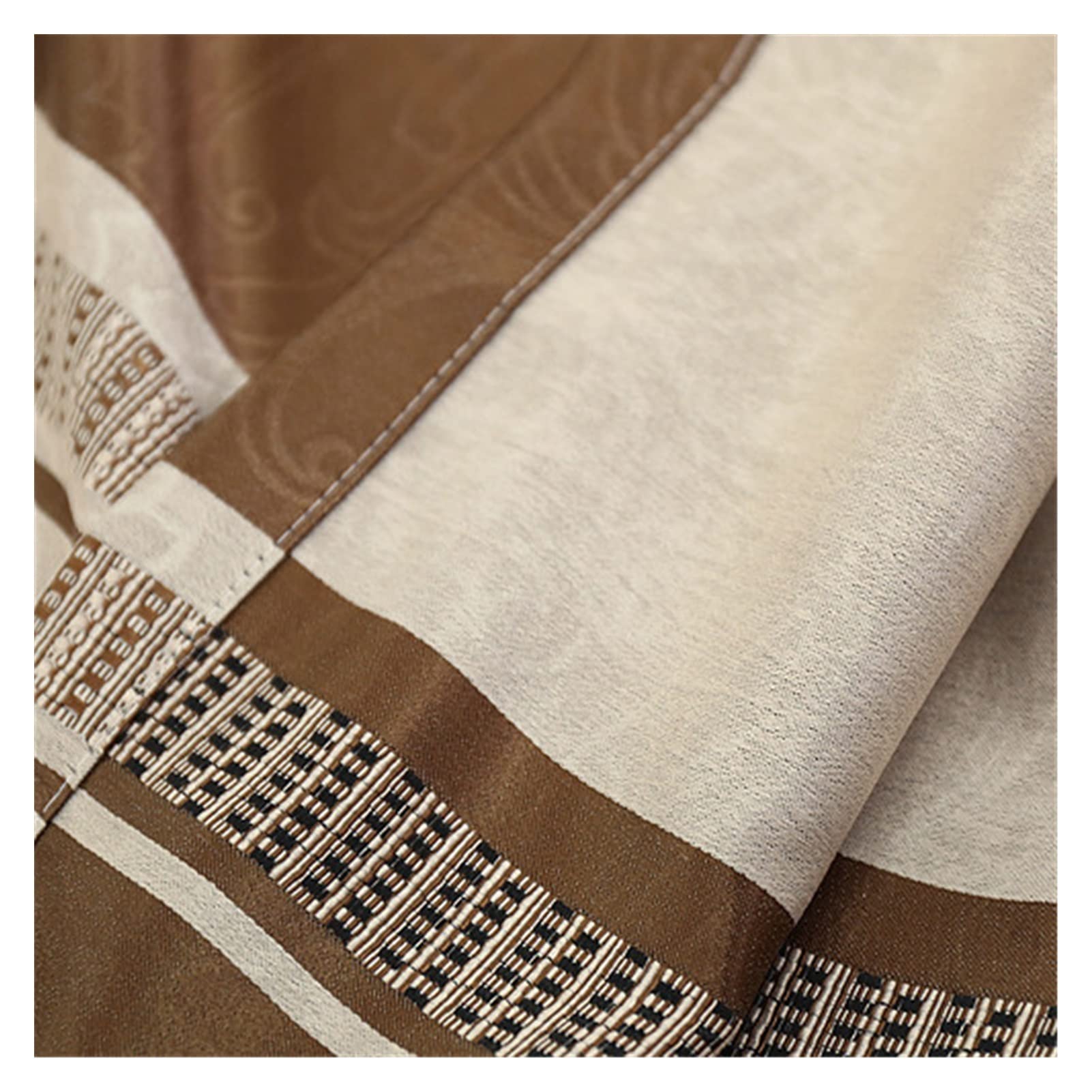 Cortinas de ventanas para salón estilo europeo jacquard con acabado listo para colgar con ganchos