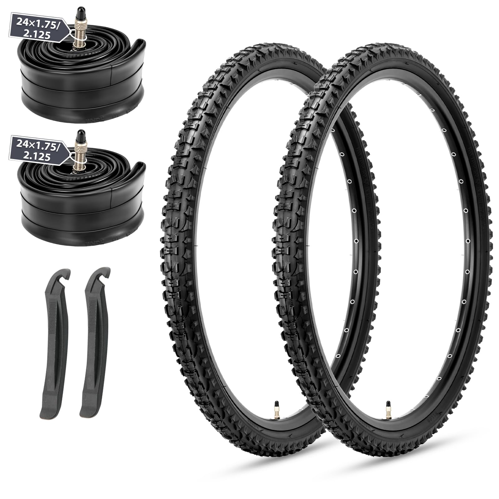 Amazon | MOHEGIA 2本セット 24x1.95インチ 自転車タイヤ： マウンテン