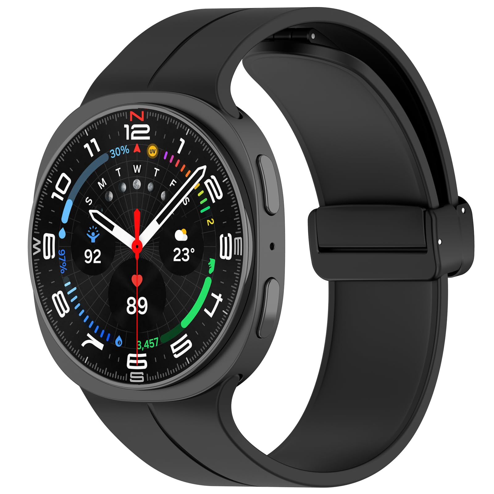Replacement Smart Wrist Watch Accessory Band Strap Compatible with Samsung Galaxy Watch 8 Classic 46mm 40mm 44mm One