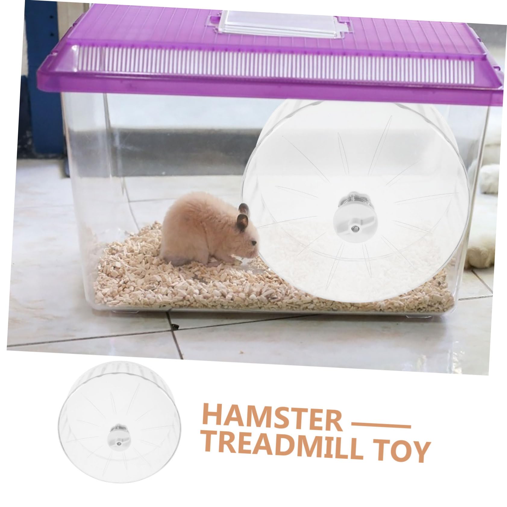 Leises Laufrad mit Geräuschlosem Kunststoff Hamsterrad aus Hamster Großes Design Einfachem und Gebrauch für Rennmäuse im Täglichen