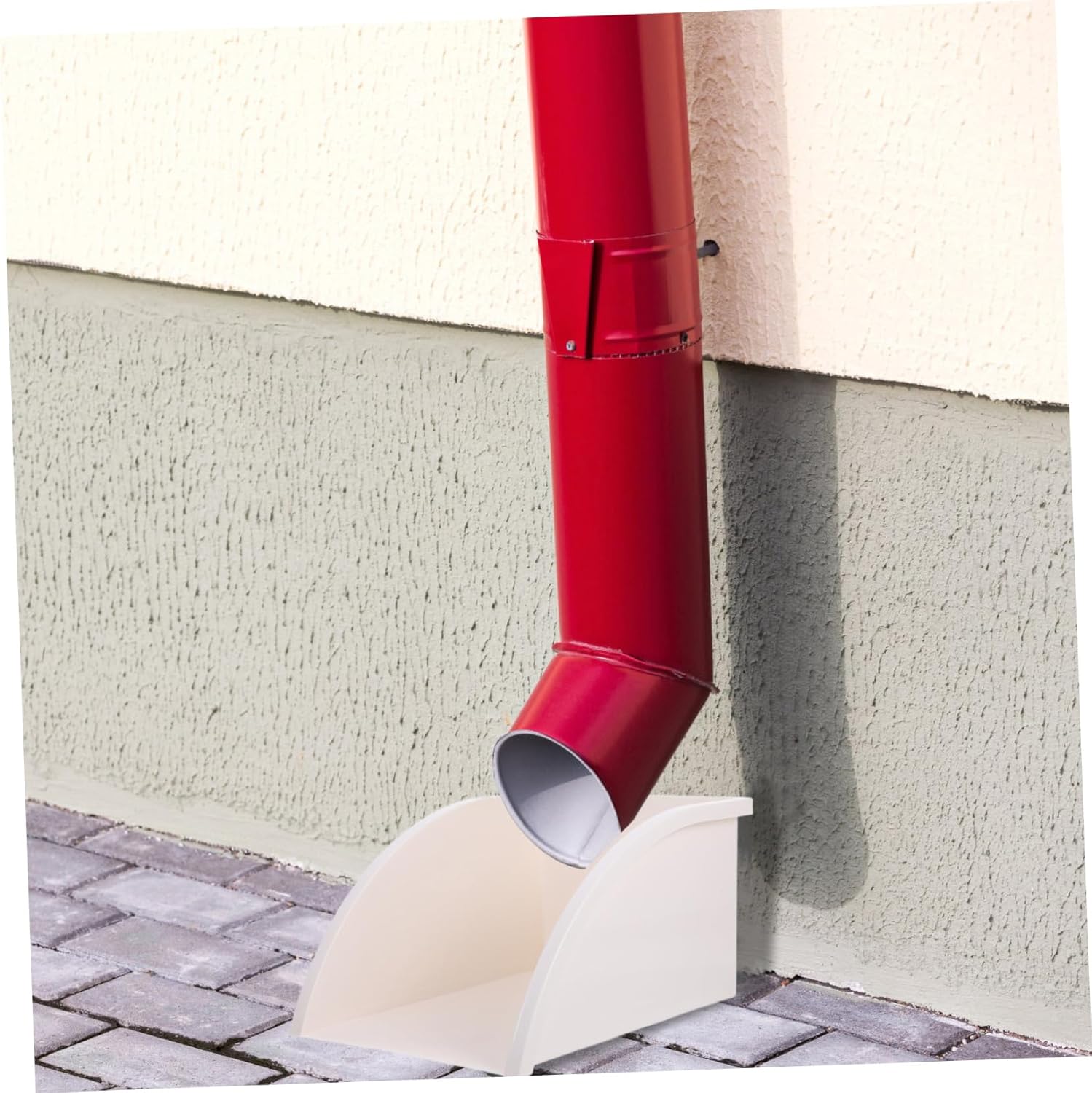 ARTIBETTER 2pcs Gutter Downspout Splash Block PVC Rain Diverter for Efficient Water Collection Easy Installation for Outdoor Drain for