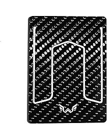 WYN Carteira de fibra de carbono | Carteira mais fina do mundo com 1,3 mm | Porta-cartões minimalista de luxo | comporta até 12 cartões e 8 notas | Acesso rápido a cartão e design resistente à água,