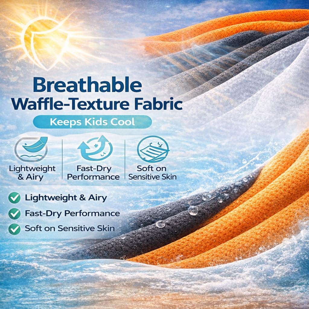 INGEAR Boys Rash Guard Long Sleeve Swim Shirt - Quick Dry UPF 50+, Kids Fishing Shirt, Dry fit Shirts for Boys Sizes XS-XL - Image 4