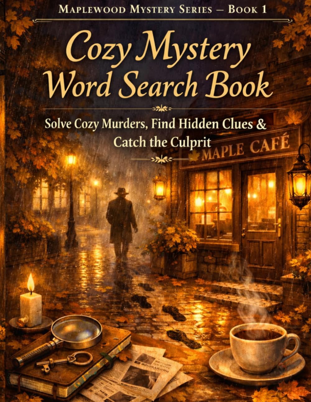 Cozy Mystery Word Search Book: Solve Cozy Murders, Find Hidden Clues & Catch the Culprit (Maplewood Mystery Series — Book 1)